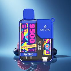 Aivono Aim Tank 9500 Puffs Mirtillo Blu Aivono LCD 18ml 650mAh