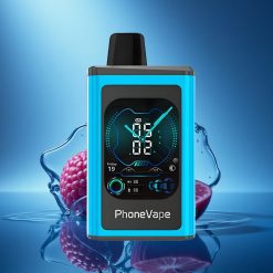 JNR PhoneVape 30000 Ghiaccio Lampone Blu Turbo Schermo Completo